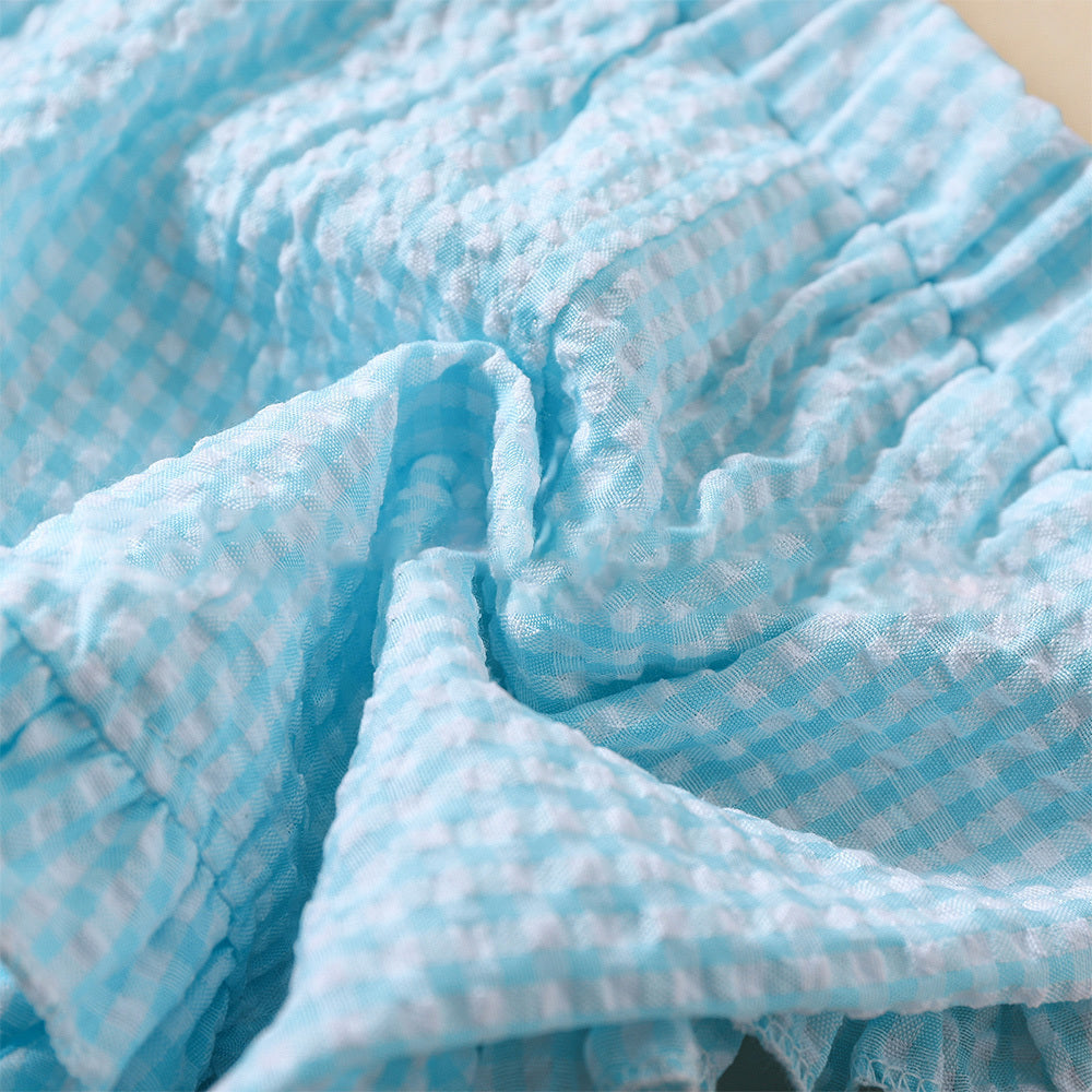 Toddler Girls Gingham Ruffle Shorts (5 Color Options) | 2-4 Week TAT