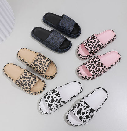 Leopard, Cow, Strawberry Printed Foam Slides - 13 Different Prints! | (3-4 Week TAT)