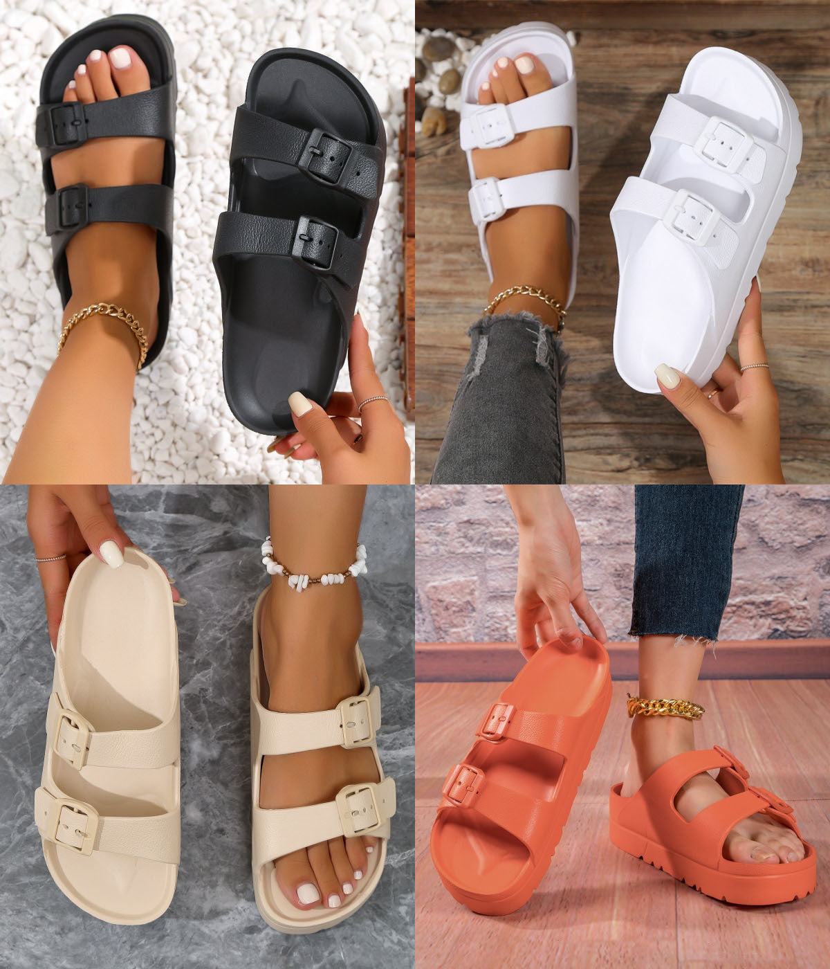 ☁️👡 Women’s Cloud Soft EVA Slides Sandals 13 COLORS!!! + Sizes EUR 33-42 | 3-4 WEEK TAT