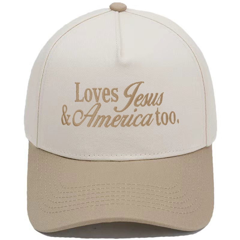 Embroidered Loves Jesus & America Too Snap Back Hat (13 Colors) | 2-4 Week TAT