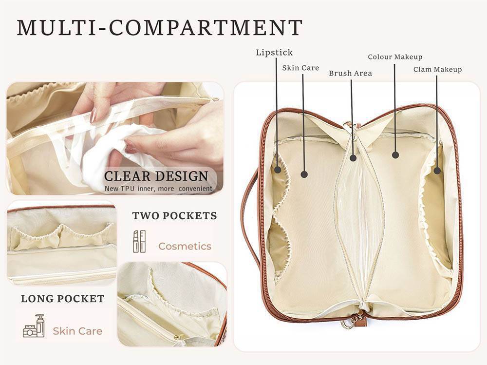 Aztec Faux Leather Makeup Pouch