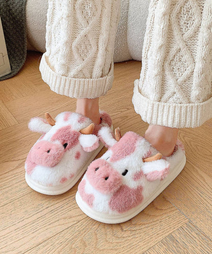 Fuzzy Cow Slipper | 2-4 Week TAT