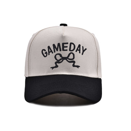 Embroidered Bow Game Day Adjustable Fit Hat (11 Color Options) | 2-4 Week TAT