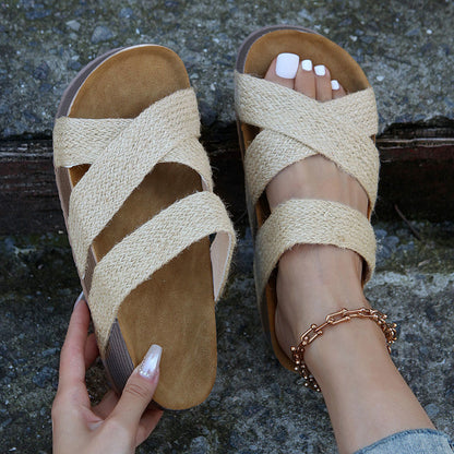 👡☀️ Women’s Crossband Platform Slide Sandals FIVE COLOR OPTIONS + Sizes EUR 35-43 | 3-4 WEEK TAT