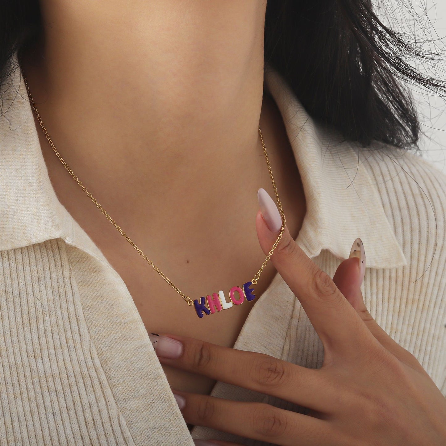 Custom Bubble Necklace GOLD OPTION | 2-4 Week TAT