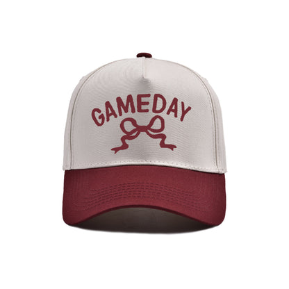 Embroidered Bow Game Day Adjustable Fit Hat (11 Color Options) | 2-4 Week TAT