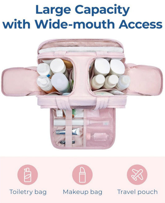 Large Capacity PVC Travel Makeup & Toiletry Bag - 4 Colors | 2-4 Week TAT