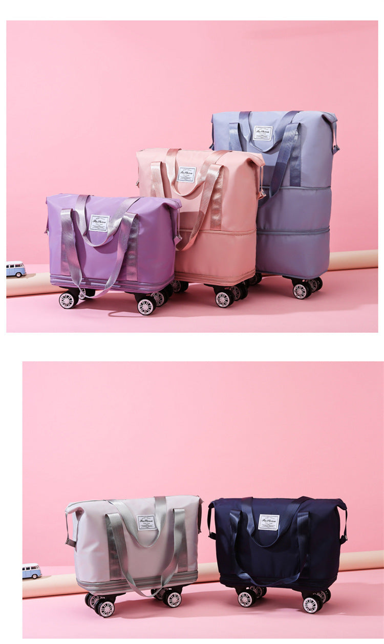 Expandable Large Capacity Rolling Duffel - 8 Color Options | 2-4 Week TAT