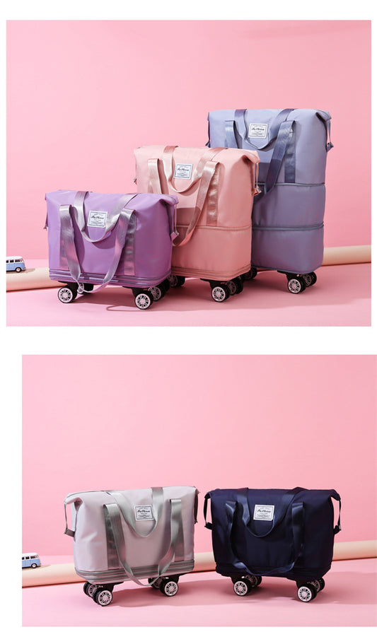 Expandable Large Capacity Rolling Duffel - 8 Color Options | 2-4 Week TAT