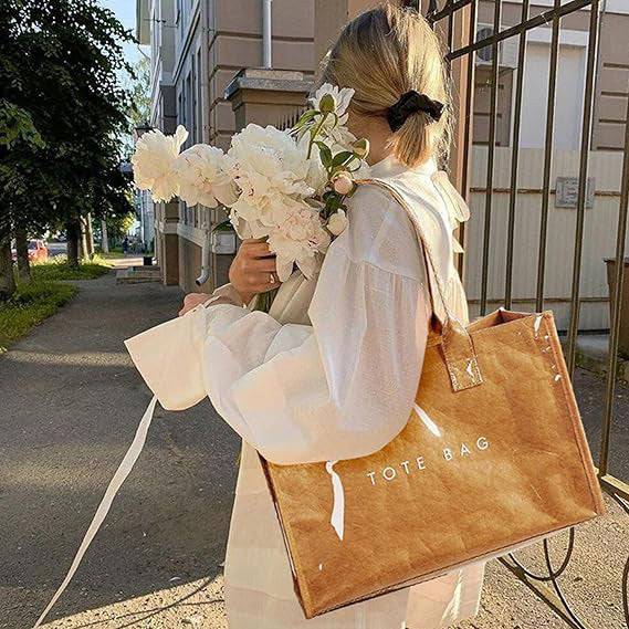 👜✨Summer Splash Wipeable PVC Tote Bag (3 Color Options) | 3-4 Week TAT