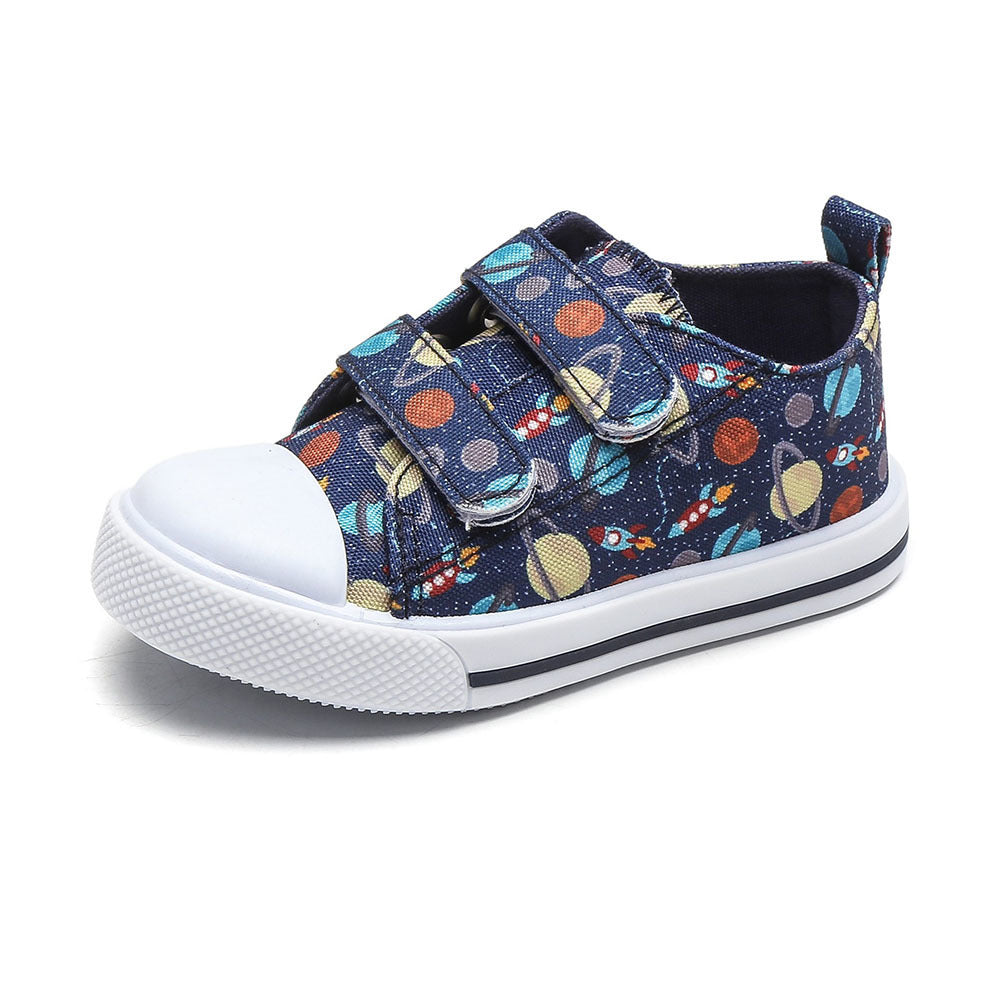 Kid's Canvas Velcro Strap Shoes (6 Prints) | 2-4 Week TAT