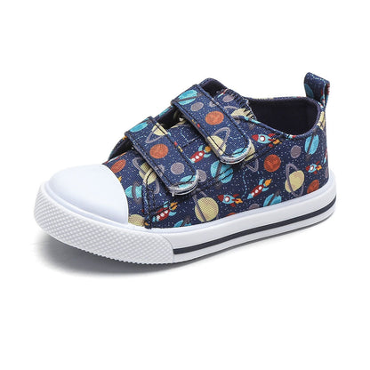 Kid's Canvas Velcro Strap Shoes (6 Prints) | 2-4 Week TAT