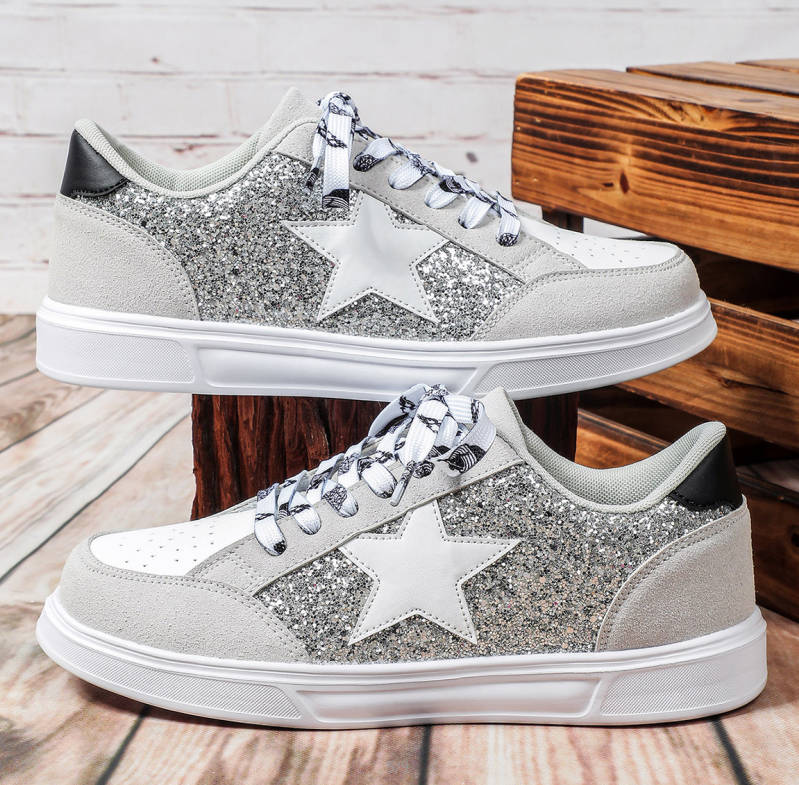 ✨👟 Glitter Star Sneakers + Sizes 35–45 | 3–4 WEEK TAT ✨
