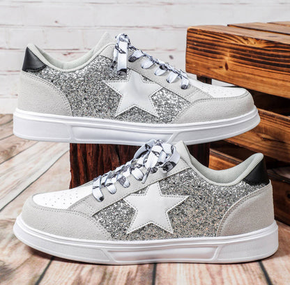 ✨👟 Glitter Star Sneakers + Sizes 35–45 | 3–4 WEEK TAT ✨