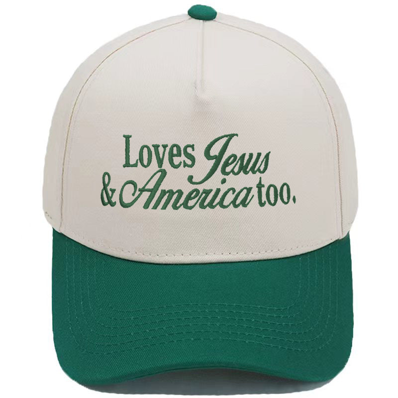 Embroidered Loves Jesus & America Too Snap Back Hat (13 Colors) | 2-4 Week TAT