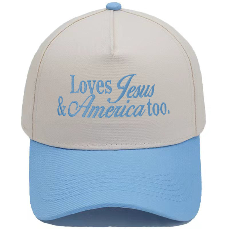 Embroidered Loves Jesus & America Too Snap Back Hat (13 Colors) | 2-4 Week TAT