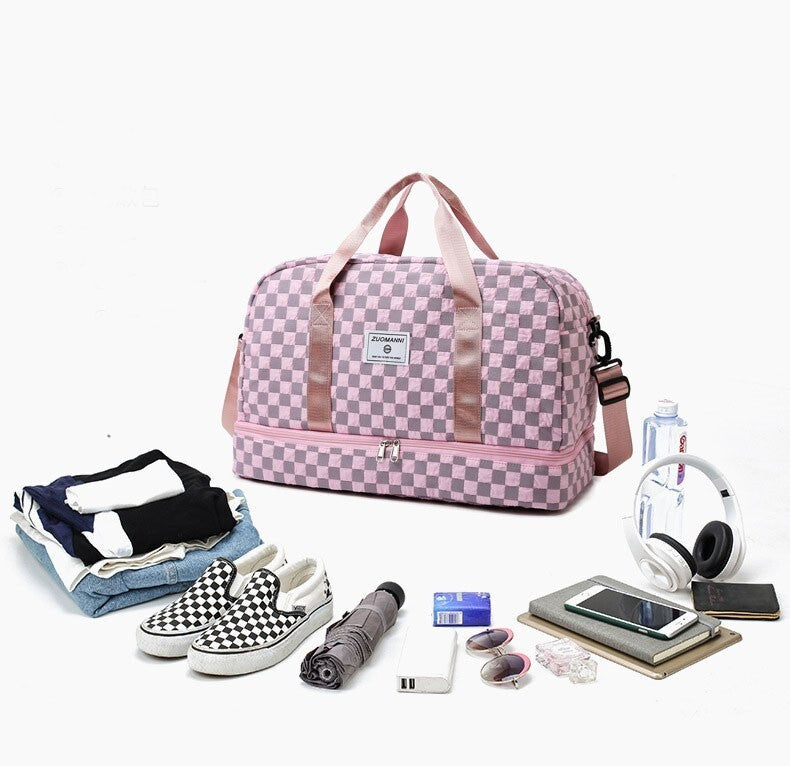 Bubble Checkered Duffel - 6 Colors | 2-4 Week TAT