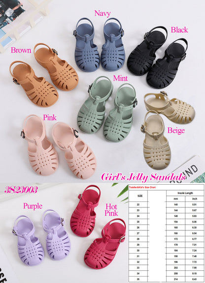Kid’s Jelly Sandals (8 Color Options!) | 2-4 Week TAT