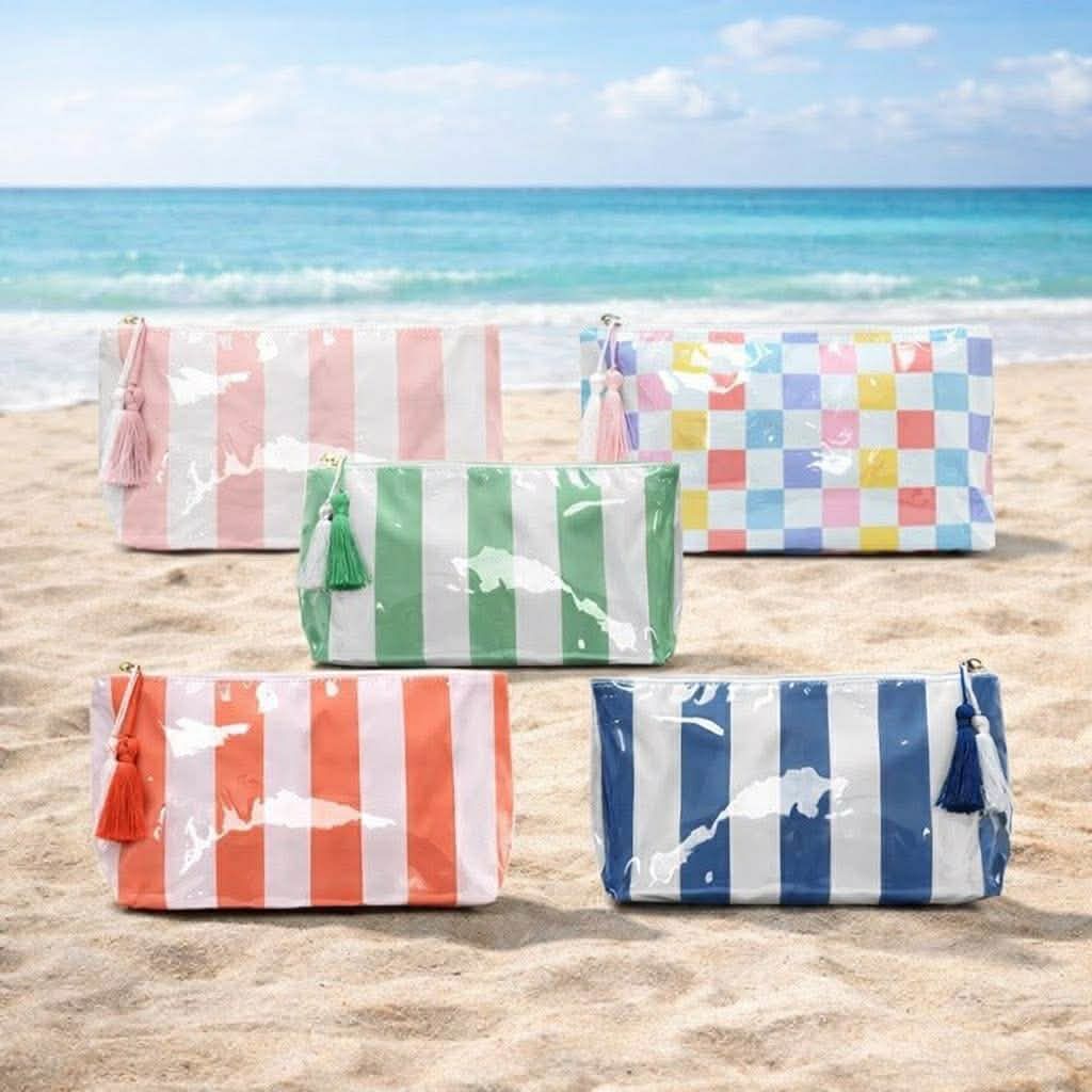 ✨ Striped Tassel Zipper Pouch - 6 Options! | 3-4 Week TAT