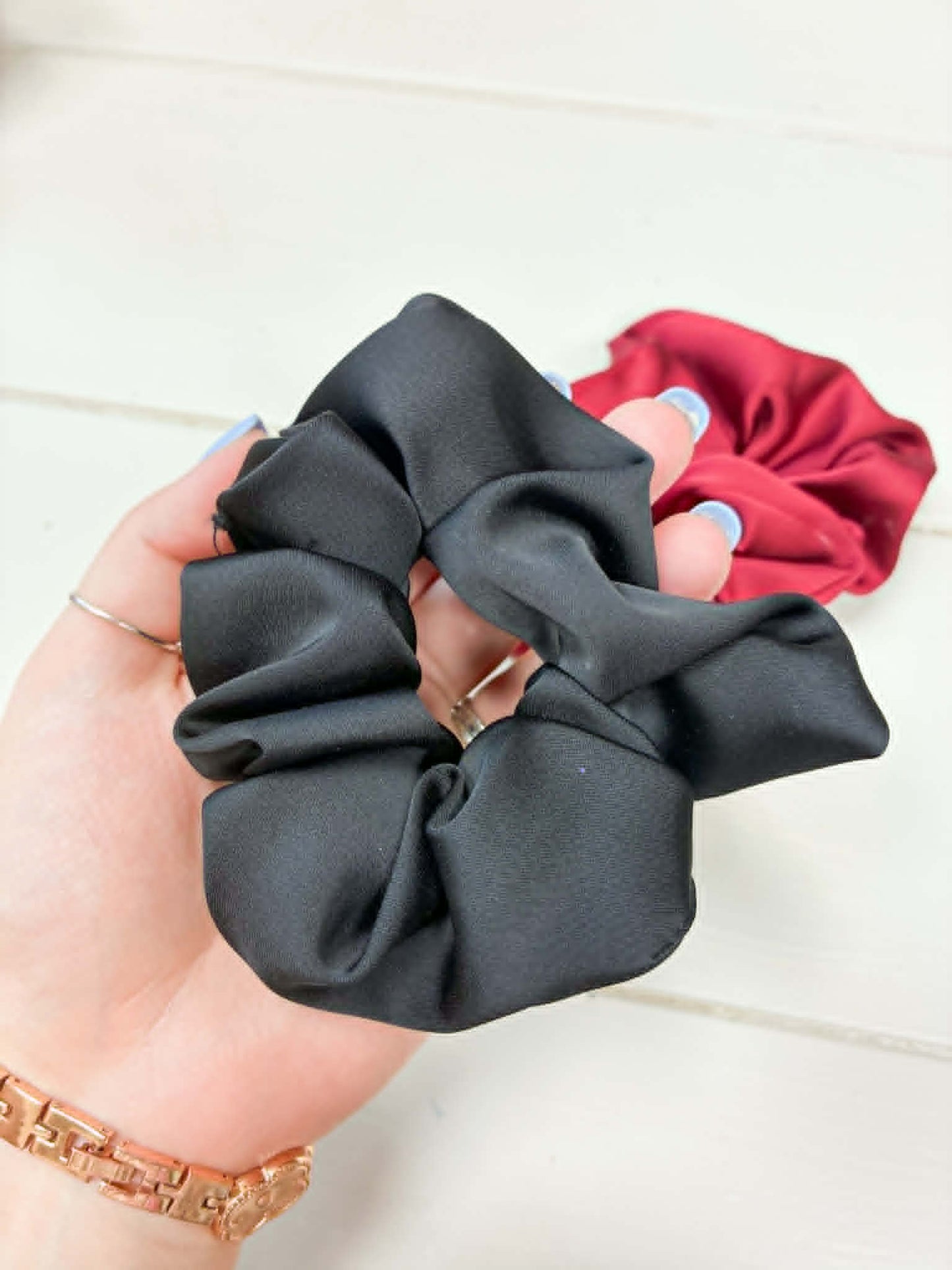 Satin Scrunchies - 4" Diameter (Regular Size) READY TO SHIP/PICK UP