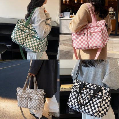 🖤🤍 CORDUROY CHECKERED TOTE BAG + 4 COLORS | 3–4 WEEK TAT 🤍🖤