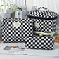 Checkered Quilted 3-Piece Bag Set - 7 Colors - "Today Mood, Feel The Warm" | 2-4 Week TAT