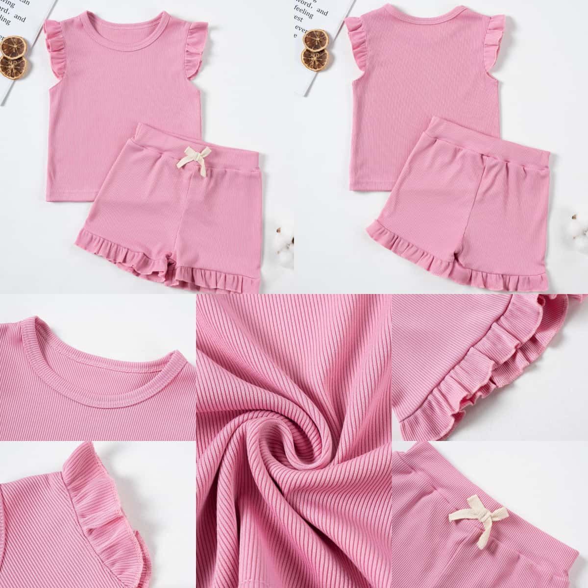 🌸 RIBBED RUFFLE HEM KNIT BAMBOO SETS 💗 9 COLORS! |6/12MO TO 5/6T | 3-4 WEEK TAT ✨