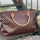 Faux Leather Checkered Weekender - 3 Colors | 2-4 Week TAT