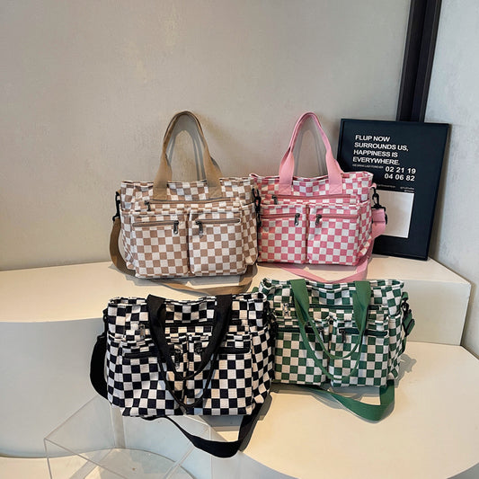🖤🤍 CORDUROY CHECKERED TOTE BAG + 4 COLORS | 3–4 WEEK TAT 🤍🖤