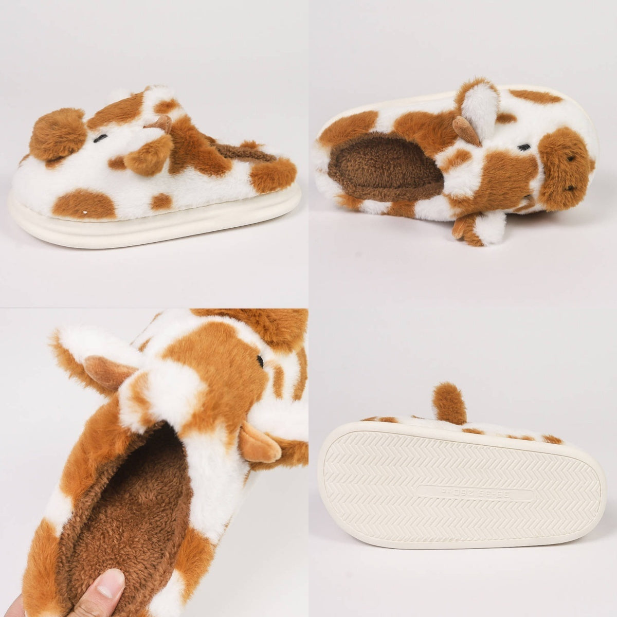 Fuzzy Cow Slipper | 2-4 Week TAT