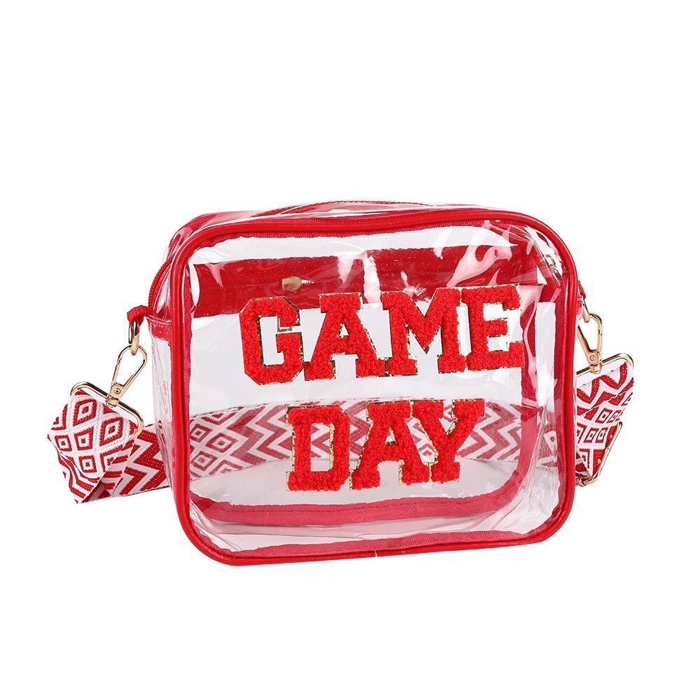 Clear PVC Game Day Crossbody - 7 Colors Options! | 2-4 Week TAT