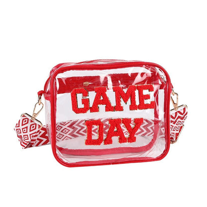 Clear PVC Game Day Crossbody - 7 Colors Options! | 2-4 Week TAT