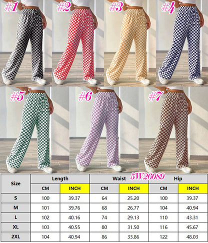 ✨ Trendy Checkered Lounge Pants | 7 Colors | Sizes S-2XL | 3-4 WEEK TAT