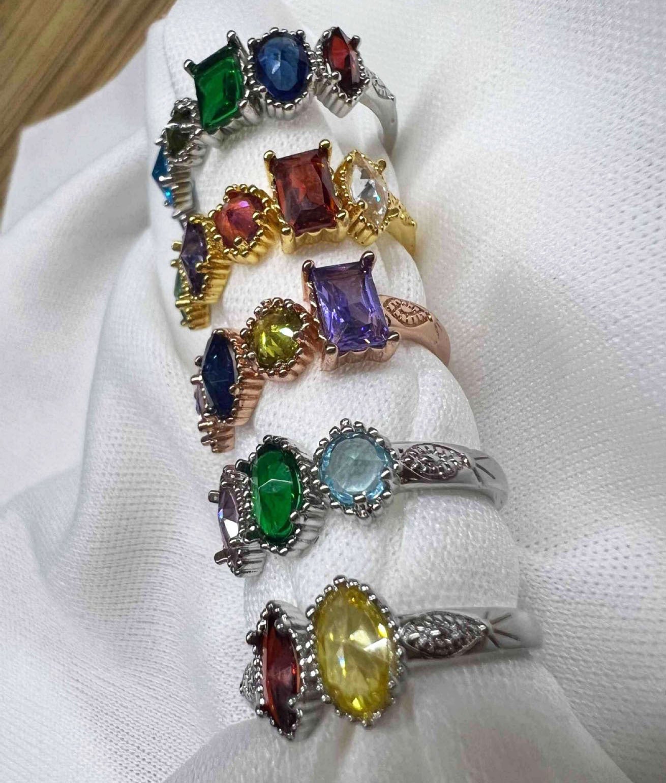💍✨ Vintage Antique Inspired Birthstone Rings ✨💎 7 Stone Spots! | 3-4 Week TAT