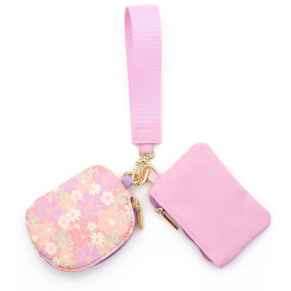 Floral Dual Pouch Wristlets - 7 colors | 2-4 Week TAT