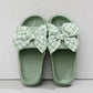 Gingham Checkered Bow Slides | 2-4 Week TAT